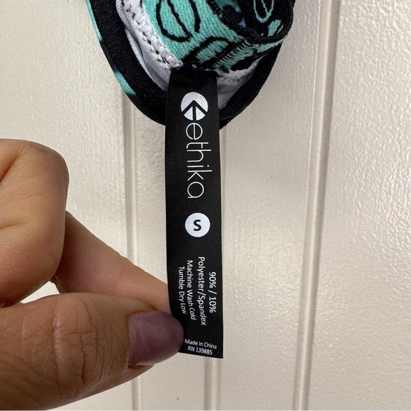 Ethika Women's Black and Blue Graphic Bralette - Picture 4 of 5